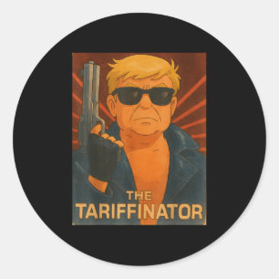 Sticker Rond Trump Tarifinator Jour de libération Tarif hommes