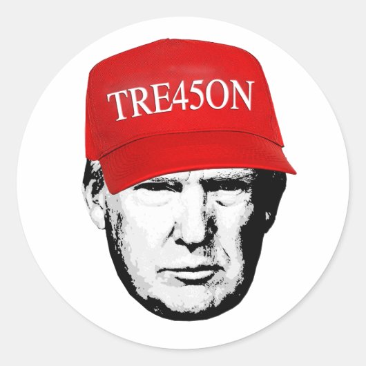 Sticker Rond Trump Tre45on (Devant)