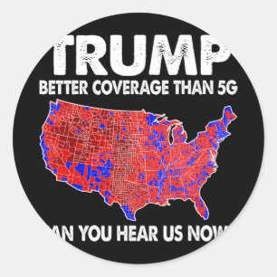 Sticker Rond Trump : une meilleure couverture que 5g Carte Trum