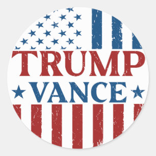 Sticker Rond Trump Vance
