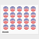 STICKER ROND TRUMP VANCE 2024 (Feuille)