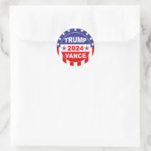 STICKER ROND TRUMP VANCE 2024 (Sac)