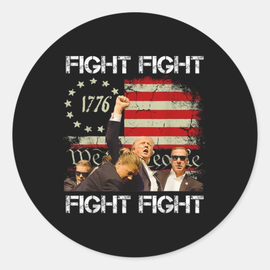 Sticker Rond Trump Vance 2024 (Devant)