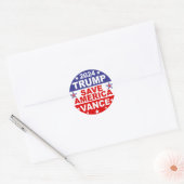 STICKER ROND TRUMP VANCE 2024 SAVE AMERICA (Enveloppe)