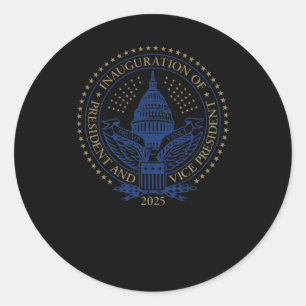 Sticker Rond Trump Vance 2025 Sceau d'investiture 2