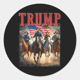 Sticker Rond Trump Vance Kennedy Election présidentielle 2024