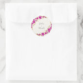 Sticker Rond Trumpet sauvage violet Vin Fleur Jardin Mariage (Sac)