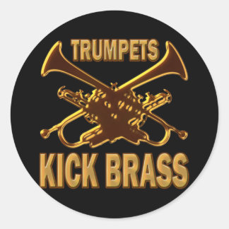 STICKER ROND TRUMPETS COUPENT LA COUCHE