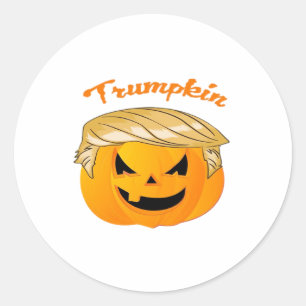 Sticker Rond Trumpkin Classic - Parodie politique