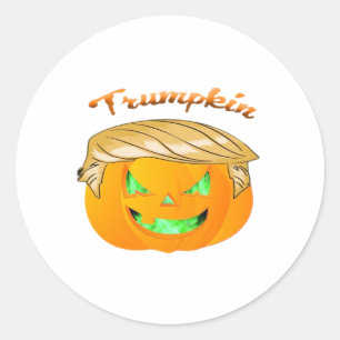Sticker Rond Trumpkin Classic - Sloth in a MAGA Casquette