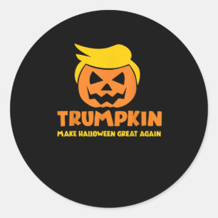 Sticker Rond Trumpkin rend Halloween grand à nouveau Jack-o'-la