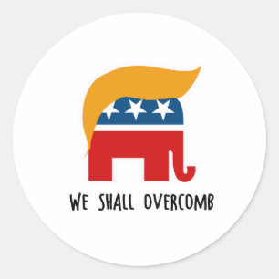Sticker Rond Trumplican - Nous vaincrons