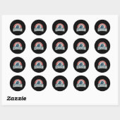 Sticker Rond Trumps Snowflake Service de suppression Funny Trum (Feuille)
