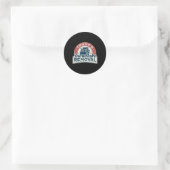 Sticker Rond Trumps Snowflake Service de suppression Funny Trum (Sac)