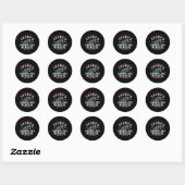 Sticker Rond Trumps Snowflake Service de suppression Funny Trum (Feuille)
