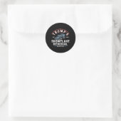 Sticker Rond Trumps Snowflake Service de suppression Funny Trum (Sac)