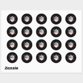 Sticker Rond Trumpty Dumpty A Eu Un Grand Oeuf Cracké Automne D (Feuille)