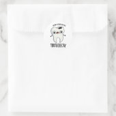 Sticker Rond Truth Deck Drôle Drôle Pun Dent (Sac)