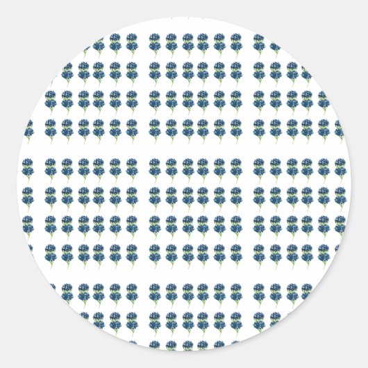 Sticker Rond Tshirt Fleurs Pressées, Fleurs sauvages Boho (Devant)