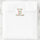 Sticker Rond Tshirts et cadeaux de Noël (Sac)