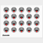 Sticker Rond Tsung-Jo Clupkitz Face (Feuille)