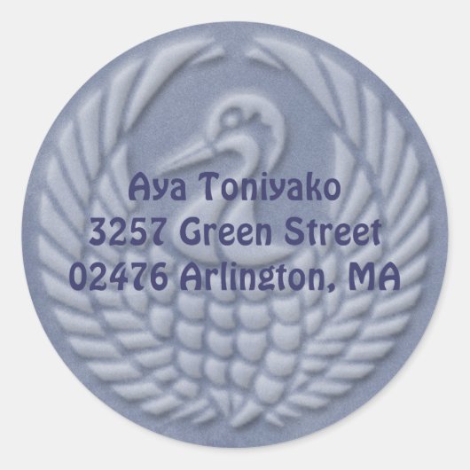 Sticker Rond tsuru (Devant)