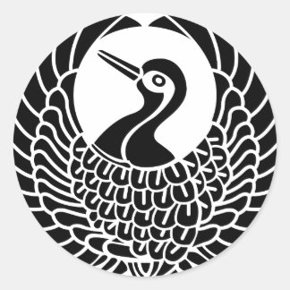 Sticker Rond Tsuru Mon
