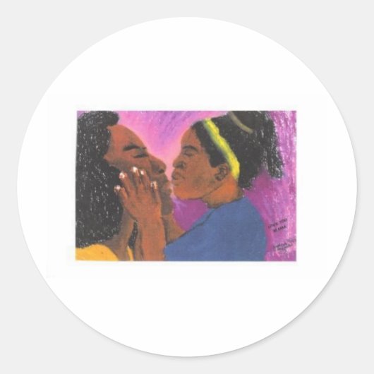 Sticker Rond Tu aimes maman (Devant)