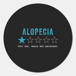 Sticker Rond Tu Alopecia Mois de sensibilisation Costume Ribbon