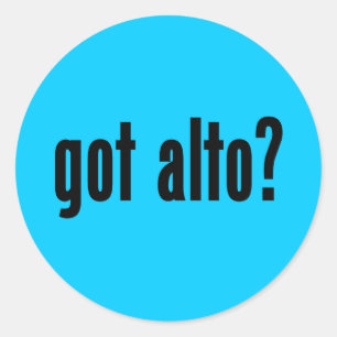 Sticker Rond tu as du alto ?