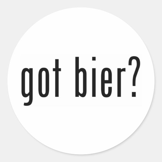Sticker Rond tu as du bière ? (Devant)