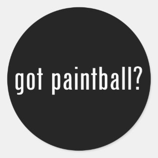 Sticker Rond tu as du paintball ?