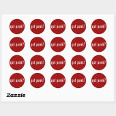 Sticker Rond tu as du punk ? (Feuille)