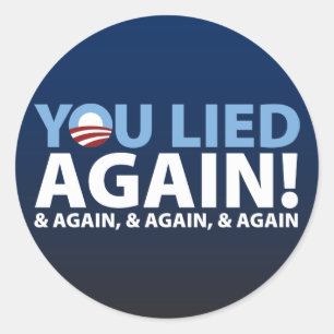 Sticker Rond Tu As Encore Menti !