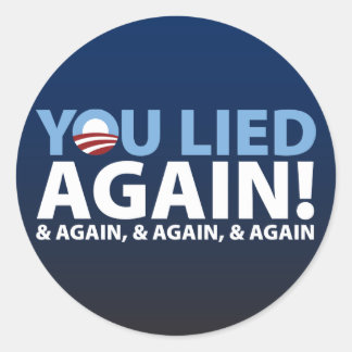 Sticker Rond Tu As Encore Menti !