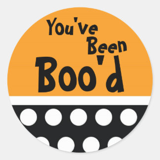 Sticker Rond "Tu as été Boo'd"