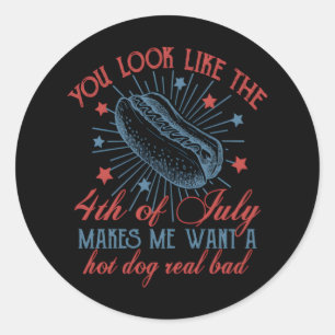 Sticker Rond Tu As L'Air 4 juillet, Retro 4 juillet,
