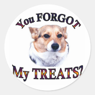 Sticker Rond Tu as oublié mes friandises