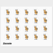 Sticker Rond Tu-ba Funny Tuba Puns (Feuille)
