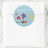 Sticker Rond Tu Bishvat - 7 minutes (Sac)
