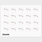 Sticker Rond Tu Devras Conduire Des Rubis (Feuille)