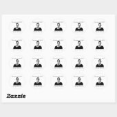 Sticker Rond Tu es en bas avec RBG ? (Feuille)