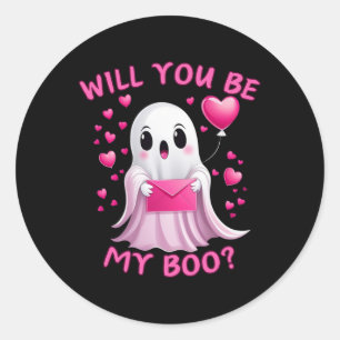 Sticker Rond Tu Es Mon Boo Ghost Halloween Saison Éffrayante