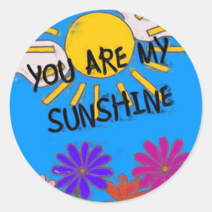 Sticker Rond Tu Es Mon Soleil