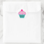 Sticker Rond Tu es tellement gentil ! Pastel Cute Cupcake (Sac)