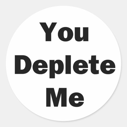 Sticker Rond Tu M'Enlèves (Devant)