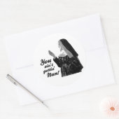 Sticker Rond Tu n'obtiens rien (Enveloppe)