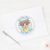 Sticker Rond Tu peux le faire (Enveloppe)