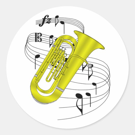 Sticker Rond Tuba (Devant)