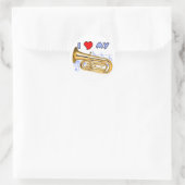 Sticker Rond Tuba Love (Sac)